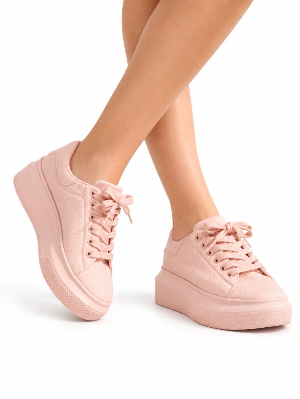 ASOS Women's Pink Platform Sneakers, 7